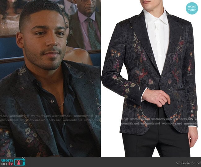 Etro Giacca Semitradizionale Slim-Fit Evening Jacket worn by Jordan Baker (Michael Evans Behling) on All American