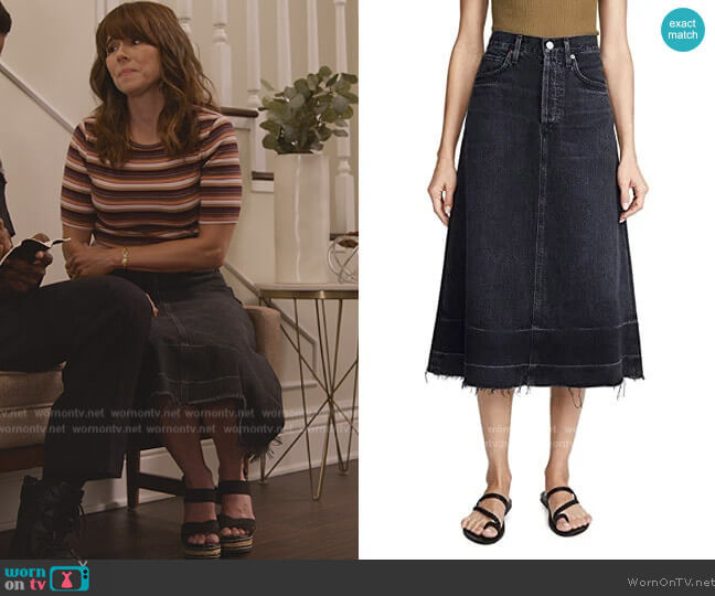 Florence Skirt by Citizens of Humanity worn by Judy Hale (Linda Cardellini) on Dead to Me
