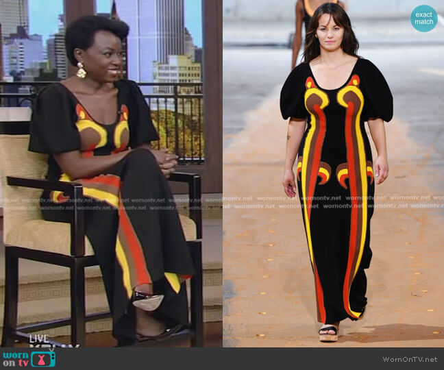Gabriela Hearst Spring 2023 Ready to Wear Collection worn by Danai Gurira on Live with Kelly and Ryan