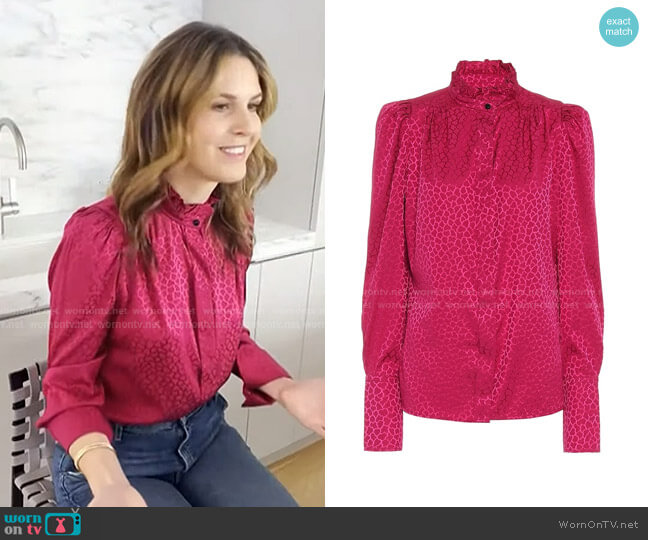 Isabel Marant Lamia Top worn by Candace Nelson on Today