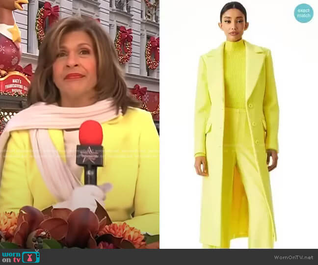 Alice + Olivia Joelle Coat worn by Hoda Kotb on Today