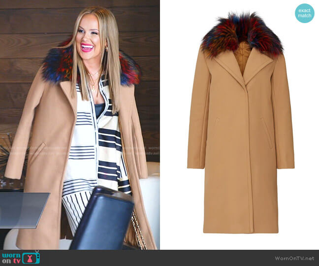 John + Jenn Griffin Coat worn by Angie Harrington on The Real Housewives of Salt Lake City