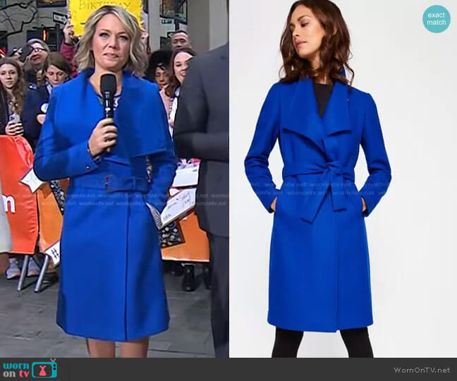 Lorili Coat by Ted Baker worn by Dylan Dreyer on Today