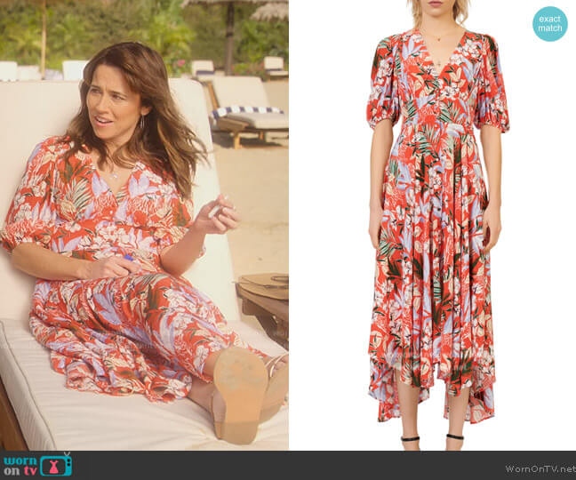 WornOnTV: Judy’s red floral print dress on Dead to Me | Linda