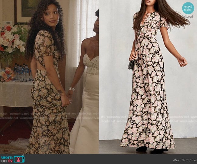 Reformation Huntington Dress worn by Olivia Baker (Samantha Logan) on All American