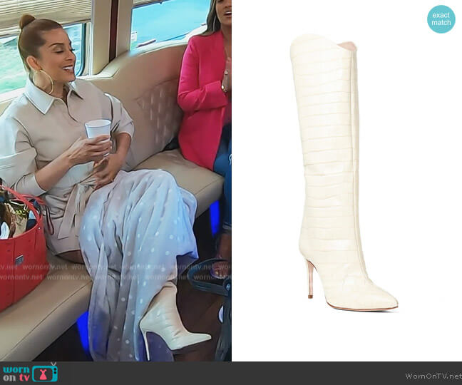 Schutz Maryana Pointed Toe Boot worn by Robyn Dixon on The Real Housewives of Potomac