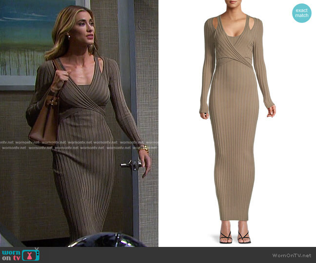 Significant Other Alva Cut-Out Knit Maxi Dress worn by Sloan Peterson (Jessica Serfaty) on Days of our Lives