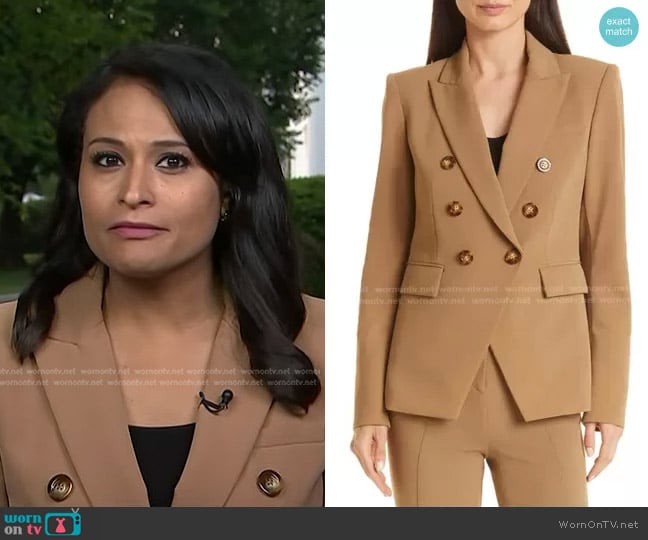 Veronica Beard Miller Dickey Jacket worn by Kristen Welker on Today