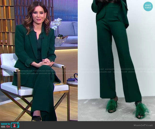 WornOnTV: Rebecca’s green blazer on Good Morning America | Rebecca ...