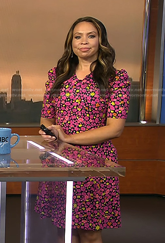 Adelle’s pink floral dress on Today