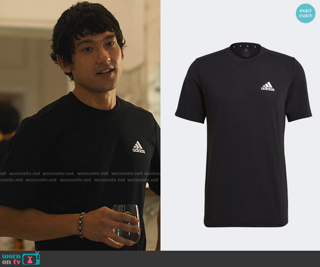 Adidas AEROREADY Designed to Move Feelready Sport Tee worn by Ethan Spiller (Will Sharpe) on The White Lotus