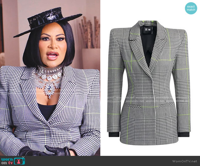Adidas x Ivy Park Halls of Ivy Suit Jacket worn by Jen Shah on The Real Housewives of Salt Lake City