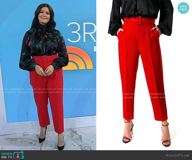 Aggi Tracey True Trousers worn by Bellamy Young on Today