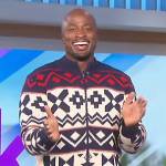 Akbar’s Christmas sweater on The Talk