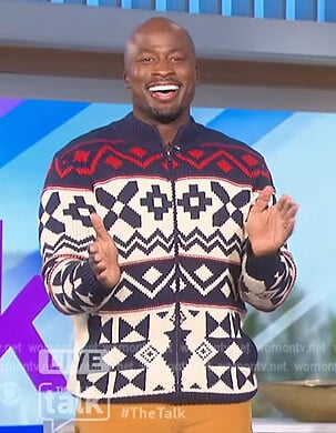 Akbar’s Christmas sweater on The Talk