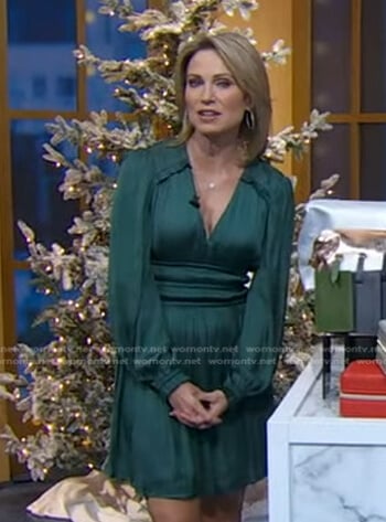 Amy’s green smocked dress on Good Morning America