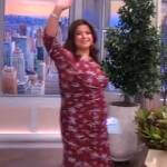 Ana’s floral print ruched dress on The View
