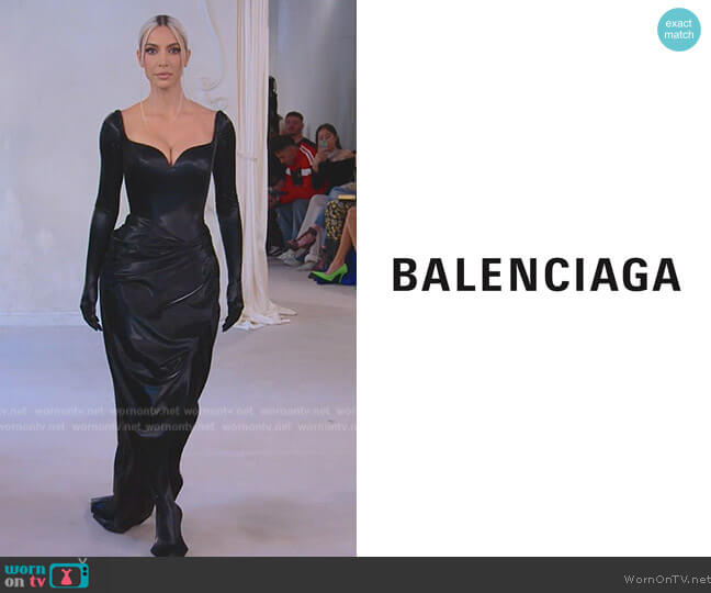 Balenciaga Custom Dress worn by Kim Kardashian (Kim Kardashian) on The Kardashians