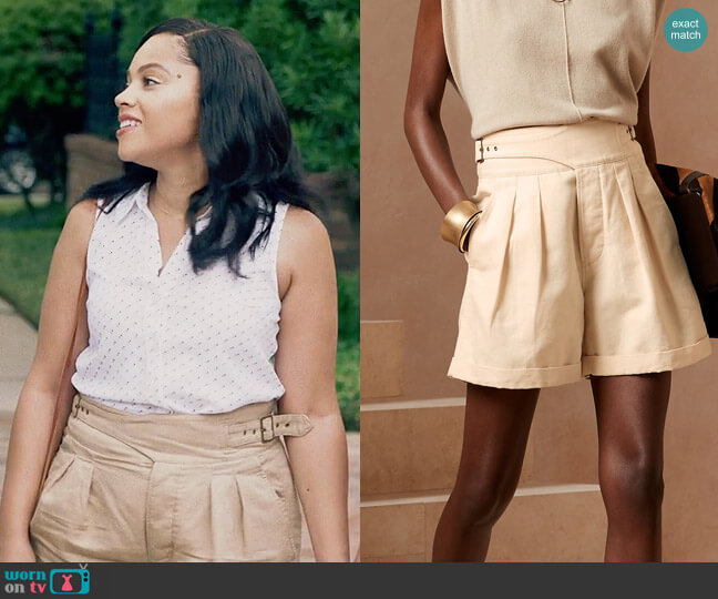 Banana Republic Explorer Shorts worn by Darla (Bianca Lawson) on Queen Sugar