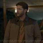 Beau’s beige leather panel jacket on Big Sky