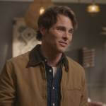 Ben’s brown contrast collar jacket on Dead to Me