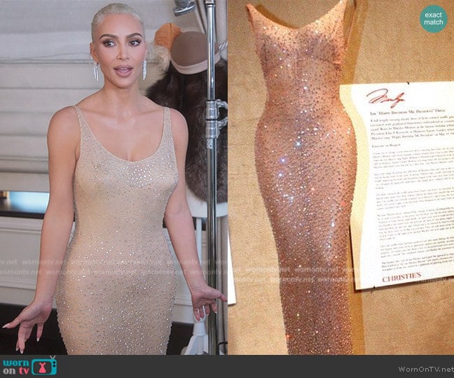 Bob Mackie Custom Dress worn by Kim Kardashian (Kim Kardashian) on The Kardashians