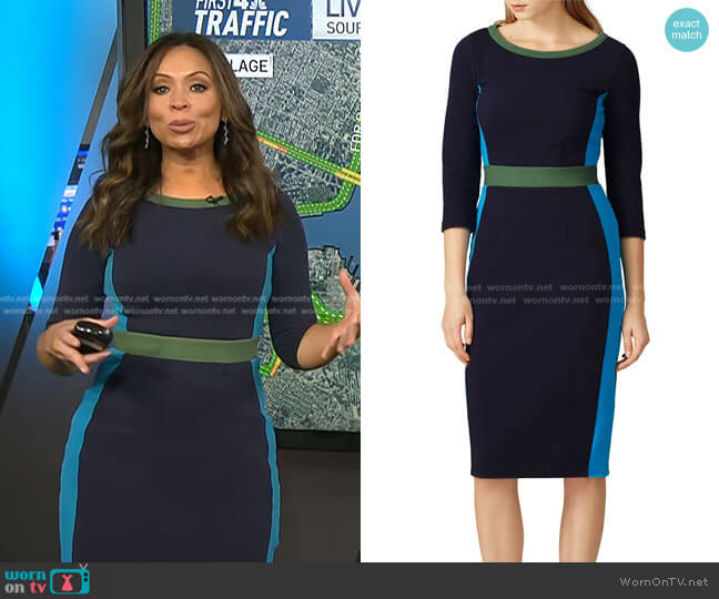 Boden Leah Ottoman Dress worn by Adelle Caballero on Today