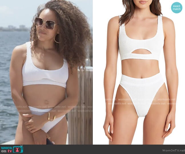 WornOnTV Ashley s white cutout bikini on The Real Housewives of