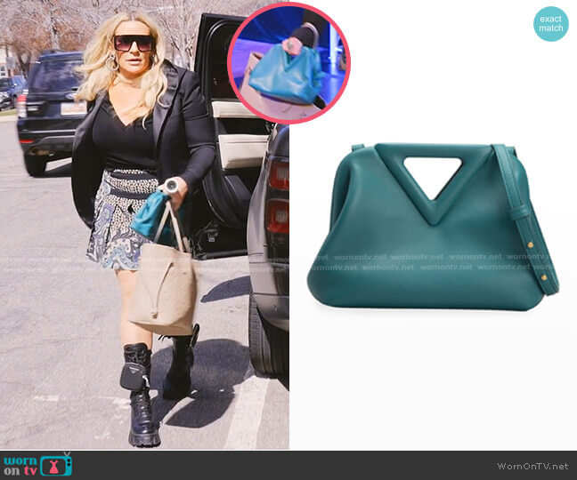 Bottega Veneta Small Point Bag worn by Heather Gay on The Real Housewives of Salt Lake City