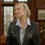 Brooke’s leather blazer on The Bold and the Beautiful
