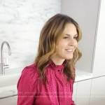 Candace Nelson’s pink animal print blouse on Today