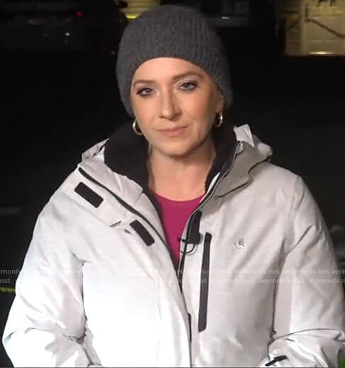 Christina Ruffnini’s padded jacket on CBS Mornings