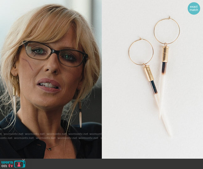 commonform Quill Hoops worn by Beth Dutton (Kelly Reilly) on Yellowstone