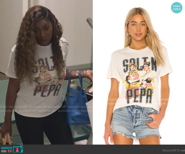 Daydreamer Salt With A Deadly Pepa Weekend Tee worn by Wendy Osefo on The Real Housewives of Potomac