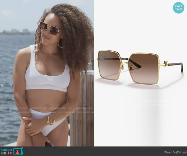 DG2279 Sunglasses by Dolce & Gabbana worn by Ashley Darby on The Real Housewives of Potomac