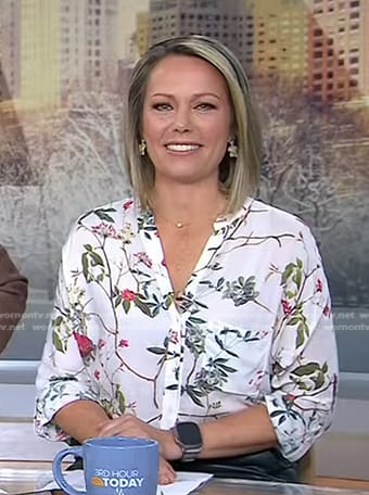Dylan's white floral blouse on Today