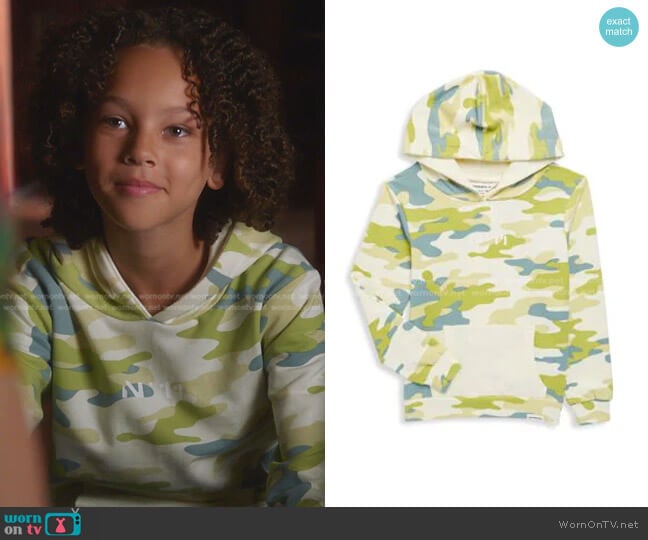 Eleven Paris Camo Hoodie worn by Denny (Declan Pratt) on 9-1-1