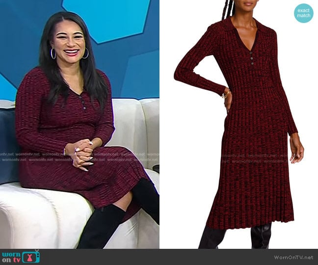 Elie Tahari Polo Midi-Dress worn by Morgan Radford on Today