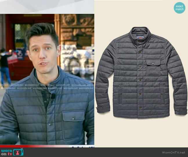 Faherty Teton Valley Jacket worn by Trevor Ault on Good Morning America
