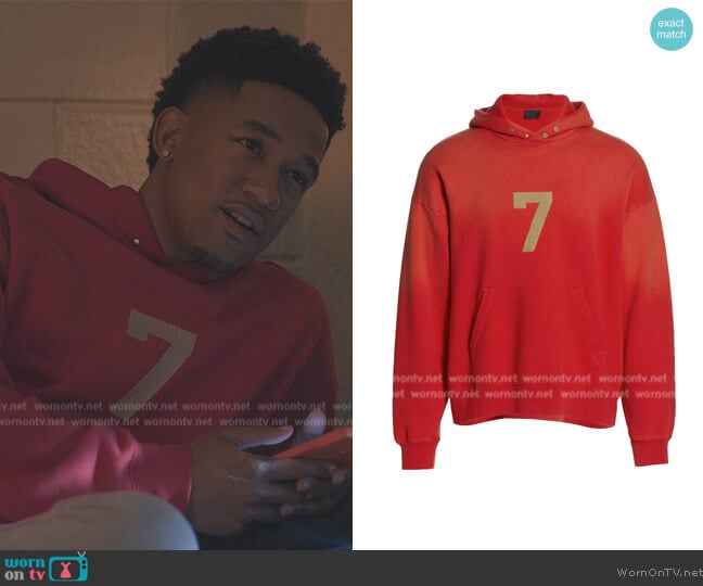 Fear of God 7 Hoodie Sweatshirt worn by Damon (Peyton Alex Smith) on All American Homecoming