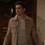 Finn’s tan jacket on The Bold and the Beautiful