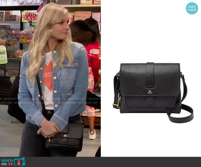 Fossil Small Kinley Bag worn by Gemma (Beth Behrs) on The Neighborhood