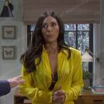 Gabi’s yellow shirtdress on Days of our Lives