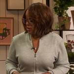 Gayle King’s gray jumpsuit on The Drew Barrymore Show