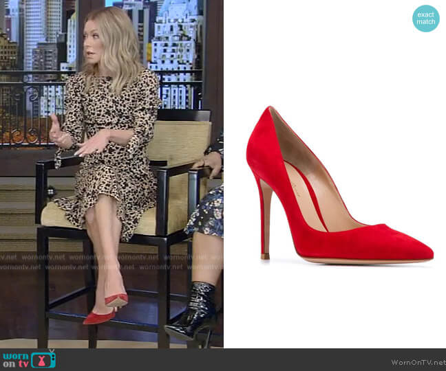 Gianvito Rossi High-heeled Pumps worn by Kelly Ripa on Live with Kelly and Mark