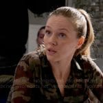 Hailey’s camo shirt on Chicago PD