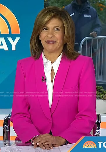 Hoda’s pink blazer on Today