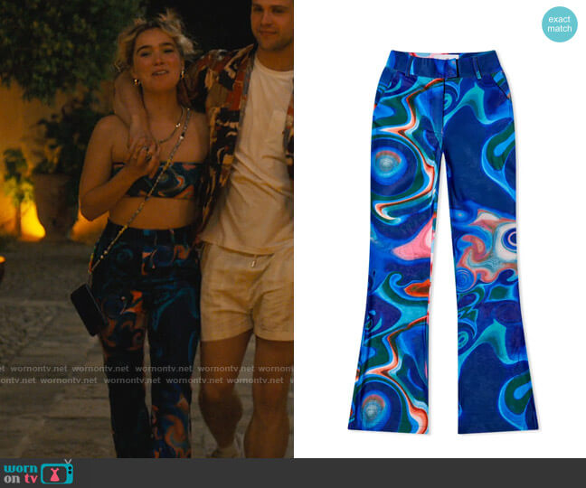 House Of Sunny  Losing My Favourite Game Trousers worn by Portia (Haley Lu Richardson) on The White Lotus