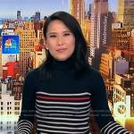 Vicky’s striped knit dress on NBC News Daily