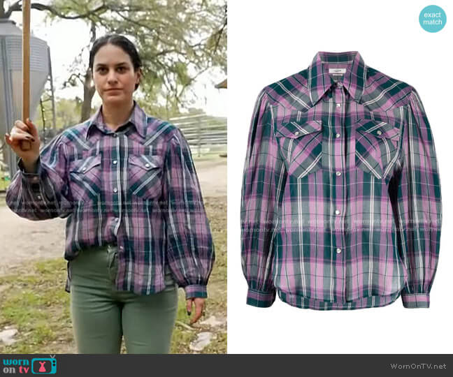 Isabel Marant Étoile Bethany Shirt worn by Donna Farizan on Today